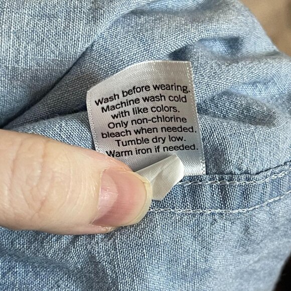 Sonoma Goods For Life Chambray Button-Down Shirt Size 4XB - Picture 6 of 6